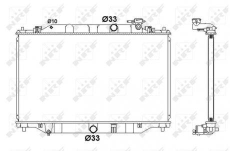 Радиатор, охлаждение двигателя NRF 58416