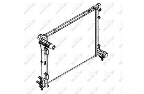 Радиатор, охлаждение двигателя NRF 58432