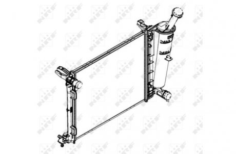 Радиатор, охлаждение двигателя NRF 58433