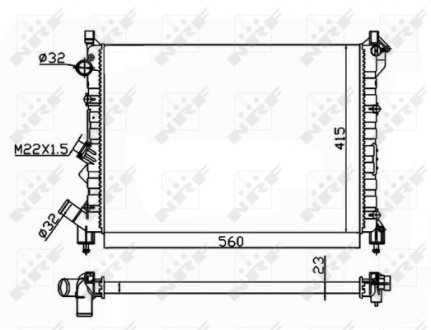 Радиатор NRF 58943A