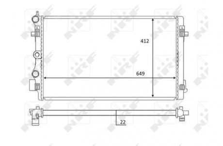 Радіатор NRF 59056