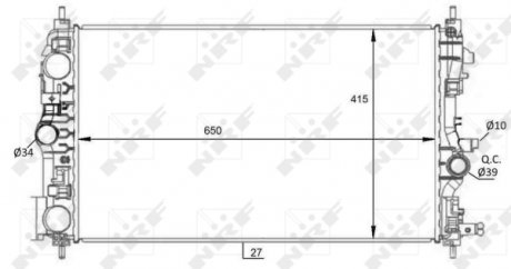 Радиатор NRF 59076