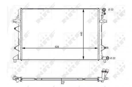 Радіатор ОЖ основний NRF 59118