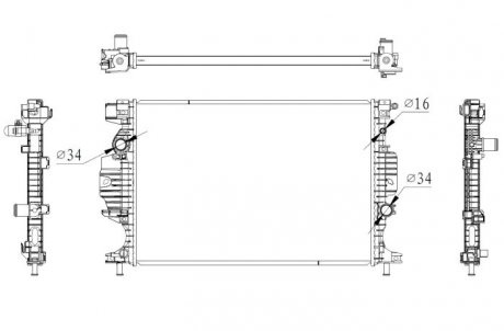 Радіатор NRF 59284