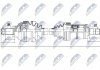 ПІВВІСЬ | BMW 3 E46 325XI-330XD 4WD 09.00-02.05 /ЛІВ/ NTY NPWBM019 (фото 1)