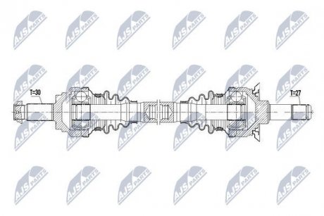 ПІВВІСЬ | BMW 535GT 10-, 740I 10-, 640I 10- /ЗАД,ЛІВ/ NTY NPWBM085