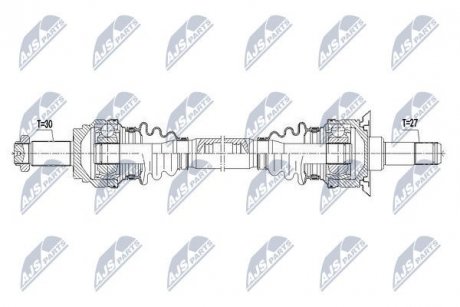 ПІВВІСЬ | BMW X3 28I/35I 11-, X4 35I 14- /ATM,ЗАД,ЛІВ/ NTY NPWBM091 (фото 1)