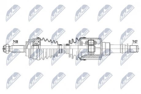 ПІВВІСЬ | JEEP COMPASS/PATRIOT 2.0/2.4 4WD 08- /ATM,ПЕРЕД,ПРАВ/ NTY NPWCH044