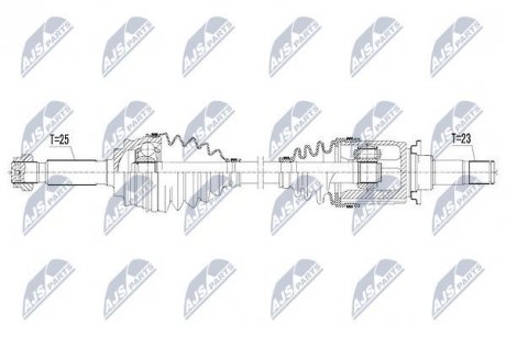 ПІВВІСЬ | JEEP COMPASS/PATRIOT 2.0/2.4 4WD 08- /ATM,ЗАД,ЛІВ/ NTY NPWCH048 (фото 1)