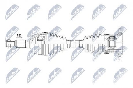 ПІВВІСЬ | CADILLAC ESCALADE 6.0,6.2 07-14, CHEVROLET AVALANCHE 4.8,5.3 07-14, SILVERADO 4.3,4.8,5.3 07-13, SUBURBAN 4.8,5.3 07-14, TAHOE 4.8,5.3 07-14, GMC SIERRA 4.3,4.8 07-13, YUKON 4.8,5. NTY NPWCH072