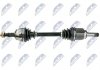 ПІВВІСЬ | FIAT 1.3JTD GRANDE PUNTO 199 05-, PUNTO EVO 08-, PUNTO 1.3JTD, 1.4 12-, IDEA 1.3JTD 06-11, LANCIA 1.3JTD YPSILON/MUSA 04-06 /ЛІВ, KOMPLETNA Z PRZEGUBEM WEWNКTRZNYM/ NTY NPWFT021 (фото 1)