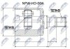 ШАРНІР РІВНИХ КУТОВИХ ШВИДКОСТЕЙ | HONDA CIVIC EJ/EK 1.4,1.5,1.6 95-01, JAZZ 02- /ПРАВ/ NTY NPWHD004 (фото 1)
