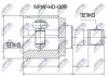 ШАРНІР РІВНИХ КУТОВИХ ШВИДКОСТЕЙ | HONDA CR-V RD 97-06, ACCORD CL/CN/CM 4WD 02-, ODYSSEY 99-04 /ЗАД/ NTY NPWHD009 (фото 1)