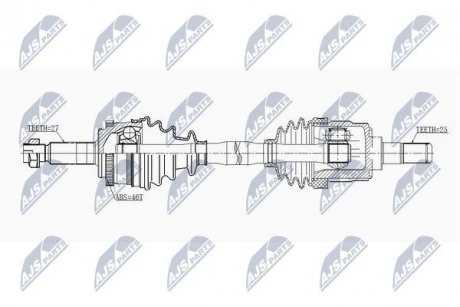 ПІВВІСЬ | KIA CEED 1.4/1.6 GDI 12-, HYUNDAI I30 1.4/1.6GDI 12- /MTM, ПРАВ/ NTY NPWKA344