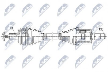 ПІВВІСЬ | MERCEDES S W222/C217/A217 13- /ATM,ПЕРЕД,ПРАВ/ NTY NPWME076