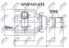 ШАРНІР РІВНИХ КУТОВИХ ШВИДКОСТЕЙ | MITSUBISHI COLT Z32/34/36A 04-, SMART FORFOUR 04- NTY NPWMS015 (фото 1)