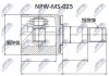 ШАРНІР РІВНИХ КУТОВИХ ШВИДКОСТЕЙ | MITSUBISHI PAJERO -04, PAJERO SPORT K94/K96 -06, L200 -06 33X28 /ЛІВ/ NTY NPWMS025 (фото 1)