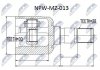 ШАРНІР РІВНИХ КУТОВИХ ШВИДКОСТЕЙ | MAZDA 626 GF/GW 2.0,2.0TD 97-02 /ЛІВ/ NTY NPWMZ013 (фото 1)