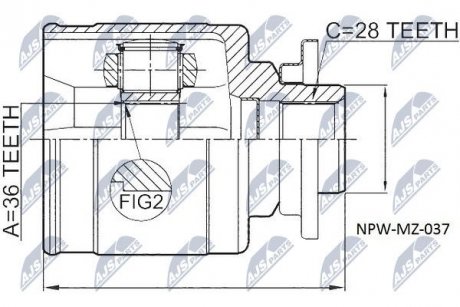 ШРКШ зовн. Ford Ranger NTY NPWMZ037