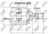 ШАРНІР РІВНИХ КУТОВИХ ШВИДКОСТЕЙ | NISSAN SUNNY N14 1.6 90-, ALMERA N15 1.6 95- Л/П NTY NPWNS002 (фото 1)