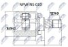 ШАРНІР РІВНИХ КУТОВИХ ШВИДКОСТЕЙ | NISSAN ALMERA N16 1.5 00- Л/П NTY NPWNS010 (фото 1)