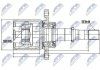 ШАРНІР РІВНИХ КУТОВИХ ШВИДКОСТЕЙ | NISSAN QASHQAI 2WD 1.6DCI 11-, 2.0DCI 07-, RENAULT KOLEOS 2.0DCI 2WD 08- /ПРАВ/ NTY NPWNS045 (фото 1)