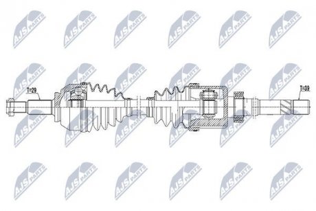 ПІВВІСЬ | OPEL VIVARO B 1.6CDTI 15-, RENAULT TRAFFIC III 1.6DCI 14-, NISSAN NV300 1.6DCI 17-, FIAT TALENTO 1.6JTD 17- /ПРАВ/ NTY NPWPL059 (фото 1)