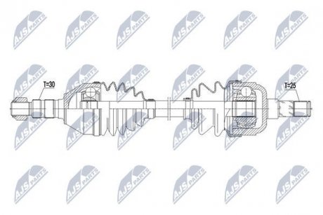 ПІВВІСЬ | OPEL ASTRA J 1.6SIDI,1.6CDTI,1.7CDTI 09- /ЛІВ,MTM/ NTY NPWPL073