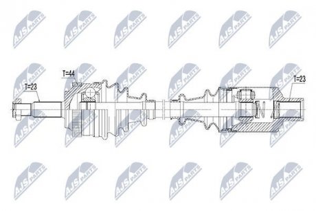 ПІВВІСЬ | RENAULT SCENIC RX4 1.9DCI,2.0 00-04 NTY NPWRE111 (фото 1)