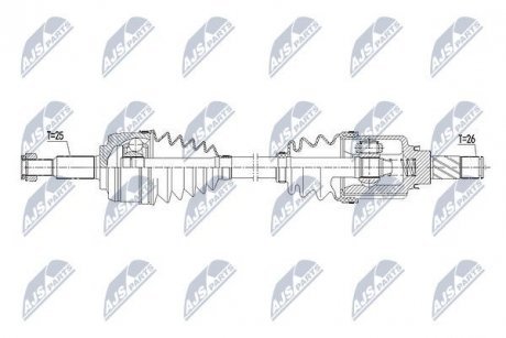 Піввісь передня права NTY NPW-RE-113