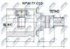 ШАРНІР РІВНИХ КУТОВИХ ШВИДКОСТЕЙ | TOYOTA RAV-4 2.0,2.0D,2.4 00-05, LEXUS RX300 03-08 /ЛІВ/ NTY NPWTY010 (фото 1)