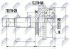 ШАРНІР РІВНИХ КУТОВИХ ШВИДКОСТЕЙ | HONDA CIVIC JP 1.4,1.5,1.6 95- EJ93/95, EK15/16/33/35 /+ABS=50T/ NTY NPZHD027 (фото 1)
