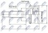 ШАРНІР РІВНИХ КУТОВИХ ШВИДКОСТЕЙ | HYUNDAI ATOS 1.0I 97- /+ABS=38T/ NTY NPZHY512 (фото 1)