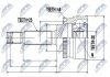 ШАРНІР РІВНИХ КУТОВИХ ШВИДКОСТЕЙ | HYUNDAI MATRIX 1.6 01-, LANTRA 1.6 95-01 NTY NPZHY532 (фото 1)