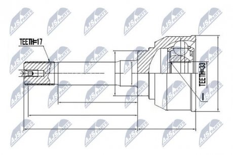 ШРКШ зовн. Isuzu Monterey 3000Tdi 16V 98.02- NTY NPZ-IS-007