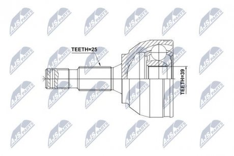 ШРКШ зовн. 25x39x58,4 CITROEN BERLINGO MULTISPACE, C4 GRAND PICASSO II, DS4, DS5 PEUGEOT 3008, 307, 308, 5008, RCZ 1.6-2.0DH 03.02- NTY NPZ-PE-028