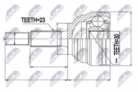 Шрус зовнішній передній NTY NPZ-RE-023