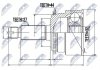 ШАРНІР РІВНИХ КУТОВИХ ШВИДКОСТЕЙ | SUBARU IMPREZA 02-, FORESTER SH 2.5 4WD 08- NTY NPZSB010 (фото 1)