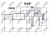 ШАРНІР РІВНИХ КУТОВИХ ШВИДКОСТЕЙ | TOYOTA HIGHLANDER 00-07, LEXUS RX300/330/350 03-08 /ЗАД/ NTY NPZTY075 (фото 1)