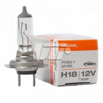 Автолампа Original H18 PY26d-1 65 W прозора OSRAM 64180L