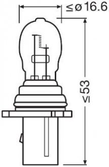 ЛАМПА 26W 12V PG18.5D-3 FS1 OSRAM 6851