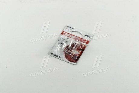 Лампа допоміжн. освітлення 12V 21W W3x16d (2 шт) blister OSRAM 750502B