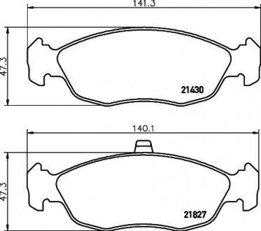 Комплект тормозных колодок, дисковый тормоз PAGID T1137 (фото 1)