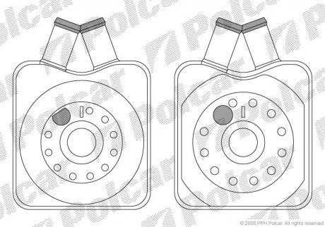 Радиатор масла Polcar 1303L81