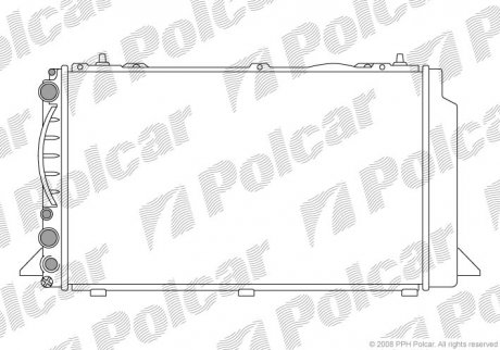 Радиатор охлаждения Polcar 130808-1