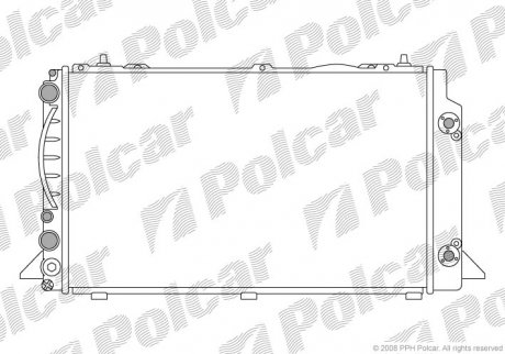 Радиатор охлаждения Polcar 1308087