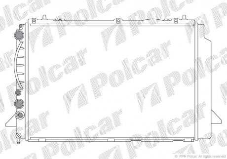 Радиатор охлаждения Polcar 130808A2