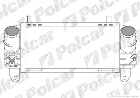 Радиатор воздуха (интеркулер) Polcar 1322J8-1