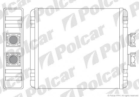 Радиатор обогрева Polcar 1322N8-1