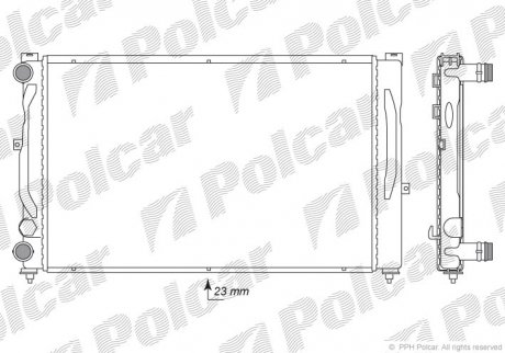 Радиатор охлаждения Polcar 13240802